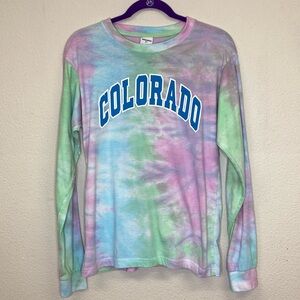 Colorado Tie-dye Long Sleeve Tee Medium